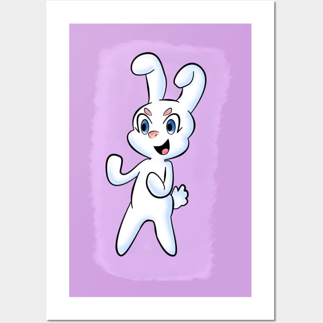 CUTE RABBIT Wall Art by droidmonkey